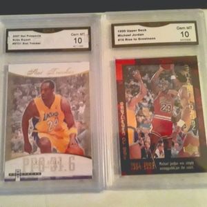 Kobe Bryant AND Michael Jordan graded GEM MINT 10